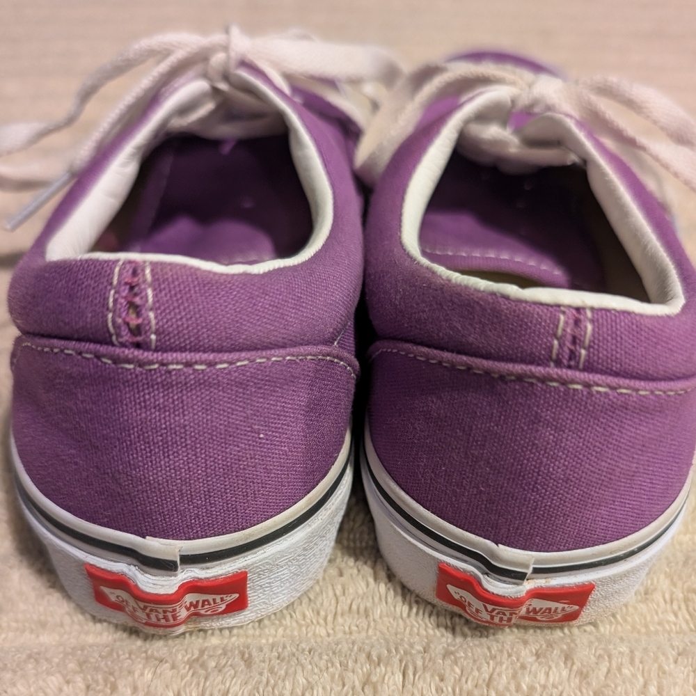 Vans Purple Canvas Sneakers Women's Size 6 Men's Size 4.5 - Picture 4 of 11